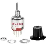 Otočný přepínač NKK Switches MRA206-A, 2x 2 - 16 poloh, 1x 30 °, 125 V/AC, 0,25 A