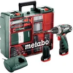 Aku vrtací šroubovák Metabo PowerMaxx BS 600080880, 12 V, 2 Ah, Li-Ion akumulátor