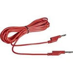 Sada měřicích kabelů banánek 4 mm ⇔ banánek 4 mm Voltcraft MS5/RT, 5 m, červená