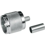 UHF konektor Telegärtner J01040A0001, 50 Ω, šroubovací, POM, zástrčka rovná