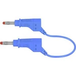 Stäubli XZG425/SIL bezpečnostní měřicí kabely [lamelová zástrčka 4 mm - lamelová zástrčka 4 mm] modrá, 1.50 m