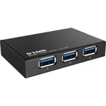 USB 3.0 hub D-Link DUB-1340/E DUB-1340/E, 4 porty, 72 mm, černá