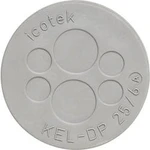 Kabelová průchodková lišta Icotek KEL-DP 25|6 (43531), IP65, Ø 32 mm, šedá