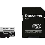 Paměťová karta microSDXC, 64 GB, Transcend Premium 330S, Class 10, UHS-I, UHS-Class 3, v30 Video Speed Class, výkonnostní standard A2, vč. SD adaptéru