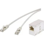 Síťový prodlužovací kabel RJ45 Renkforce RF-3828910, CAT 5e, F/UTP, 30.00 m, šedá