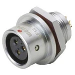 Deltron Connectors DELMSF1212/S5, kulatý konektor DIN, Provedení konektoru: zásuvka, vestavná IP67, mosaz, pochromovaná, pólů 5, 1 ks
