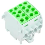 Blok rozvaděče Weidmüller WPD 202 4x35/4x25 GN, 1561620000, zelená, 2 ks