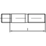 Šrouby závrtné TOOLCRAFT TO-5358426, N/A, M6, 30 mm, nerezová ocel, 25 ks