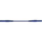 Měřicí kabel banánek 4 mm ⇔ banánek 4 mm MultiContact XMF-419, 2 m, modrá