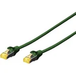 Síťový kabel RJ45 Digitus DK-1644-A-010/G, CAT 6A, S/FTP, 1.00 m, zelená