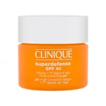 Clinique Superdefense Multi-Correcting SPF40 50 ml pleťový gél na veľmi suchú pleť; na unavenú pleť; na pigmentové škvrny; proti vráskam