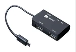 Connect It Usb hub Ci-198 microUSB Otg Hub čtečka