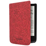 Eredeti tok - virágminta  Pocketbook  616, 627, 628, 632 és 633, Red