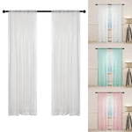 Net Curtain Tulle Voile Modern Window Sheer Drape Panel for Home Bedroom Living Room Curtains