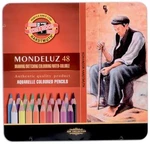 Sada akvarelových pastelek Mondeluz 48ks v plechovém obalu