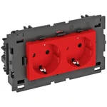 OBO Bettermann 6120438 prístrojová vložka zásuvka (š x v x h) 131 x 76 x 42 mm 1 ks červená