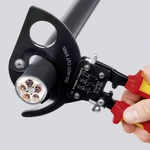 Knipex  95 36 250 štiepacie kliešte na káble s račňou Vhodné pre (odizolační technika) hliníkový a medený kábel, jedno-