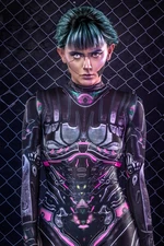 Women's Halloween Costume - Sexy Adult Cyberpunk Robot Bodysuit - Halloween Bodysuit Women