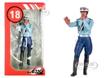 1975-1980 Paul French Police Motorcycle Officer Figurine for 1/18 Scale Models by Le Mans Miniatures