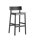 Barová stolička "Pause 2.0", 65 cm, 2 varianty - Woud Varianta: jaseň, čierna farba