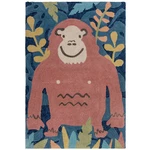 Kusový koberec Zest Kids Jungle Monkey Brown/Multi-80x120