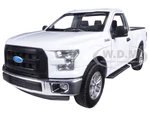 2015 Ford F-150 Regular Cab Pickup Truck White 1/24-1/27 Diecast Model Car by Welly