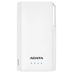 Power Bank ADATA S10000 10000mAh (AS10000-USBA-CWH) biela powerbanka • kapacita 10 000 mAh • duálne konektory USB • LED signalizácia stavu zostávajúce