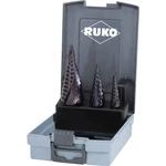 RUKO 101026FRO sada stupňovitých vrtákov 3-dielna 4 - 12 mm, 4 - 20 mm, 4 - 30 mm HSS   kužeľový záhlbník 1 sada