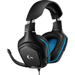 Logitech Gaming G432 herný headset jack 3,5 mm káblový cez uši čierna, modrá 7.1 Surround