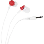 Vivanco SR 3 RED  Hi-Fi štupľové slúchadlá do uší  biela, červená