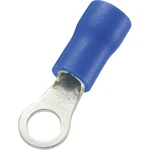 TRU COMPONENTS 746542 guľaté káblové oko  Prierez=2.50 mm² Ø otvoru=4.2 mm čiastočne izolované modrá 100 ks