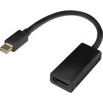 Renkforce RF-4229013 DisplayPort / HDMI adaptér [1x mini DisplayPort zástrčka - 1x HDMI zásuvka] čierna pozlátené kontak