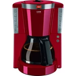 Melitta Look® Selection kávovar červená  Pripraví šálok naraz=10 sklenená kanvica, funkcia uchovania teploty