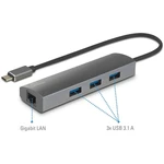 Renkforce  sieťový adaptér / rozbočovač 1 GBit/s USB-C ™ USB 3.2 (2. generácia), LAN (10/100/1000 Mbit / s), USB 3.2 Gen