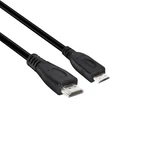 club3D HDMI prepojovací kábel #####HDMI-Mini-C Stecker, #####HDMI-A Stecker 1.00 m čierna CAC-1350  #####HDMI-Kabel