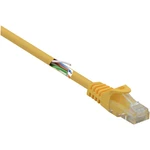 Basetech BT-1717493 RJ45 sieťové káble, prepojovacie káble CAT 5e U/UTP 15.00 cm žltá s ochranou 1 ks