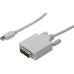 Digitus Mini-DisplayPort / DVI káblový adaptér #####Mini DisplayPort Stecker, #####DVI-D 24+1pol. Stecker 2.00 m biela A