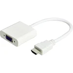 JJ JouJye 2240 HDMI / VGA adaptér [1x HDMI zástrčka - 1x VGA zásuvka] biela  16.00 cm