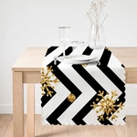 Behúň na stôl Minimalist Cushion Covers Colorful White Zigzag, 45 x 140 cm