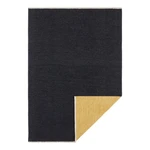 Čierno-žltý obojstranný koberec Hanse Home Duo, 80 x 150 cm