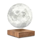 Stolová levitujúca lampa v tvare mesiaca Gingko Moon Walnut