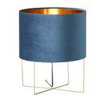 Modrá stolová lampa Fischer & Honsel Aura, výška 43 cm