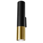 Nástěnné svítidlo SOLLUX Loopez GU10 2x40W bez zdroje SL.0950 černá/zlatá