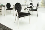 Chesterfield jídelní židle ZETHOS Dekorhome Černá,Chesterfield jídelní židle ZETHOS Dekorhome Černá