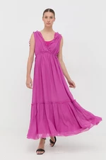 Šaty MAX&Co. ružová farba, maxi, áčkový strih