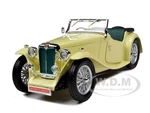 1947 MG TC Midget Yellow 1/18 Diecast Model Car by Road Signature