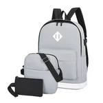 3PCS Men Women Boys Girls Backpack School Shoulder Bag Bookbags Travel Bags Laptop Bag
