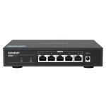 Switch QNAP QSW-1105-5T (QSW-1105-5T) switch • 5× port 2,5 GbE • pripojenie plug-and-play • auto-negotiation • detekcia a blokovanie slučky • bezvetrá