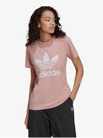 Dámske ružové tričko adidas Originals - Dámske