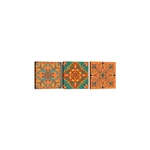 Sada 3 obrazov Tablo Center Mandala Secret